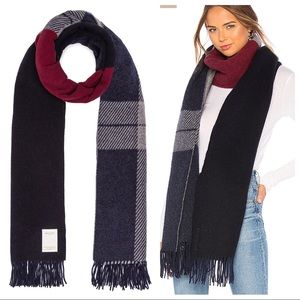 rag & bone mixed check scarf